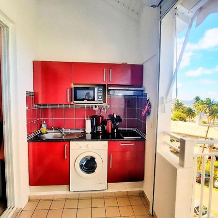 Studio La Belle Vue, vue mer, wifi, plage à 50m Le Moule Extérieur photo